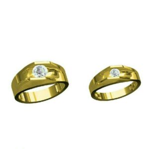 22k Gold Classic Indian Couple Ring
