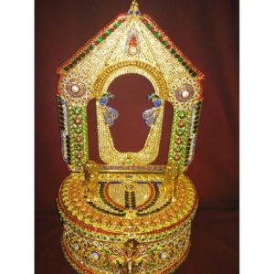 Indian Silver Religious Gold Mini Temple