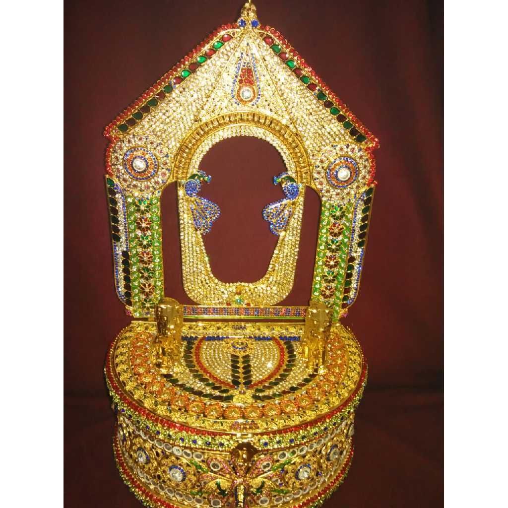 Indian Silver Religious Gold Mini Temple