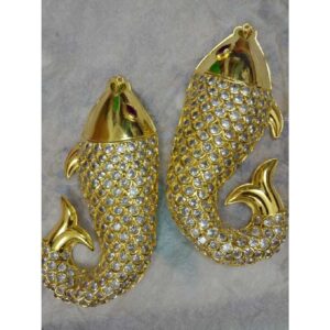 916 Gold Indian Fish Statue
