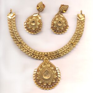 Kundan Jewelry Set Khokha OM - N014