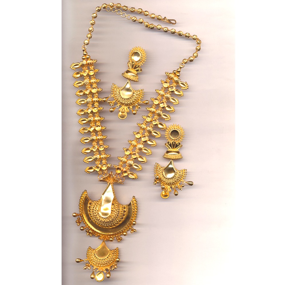Mani Moti Necklace Set Khokha OM - N009