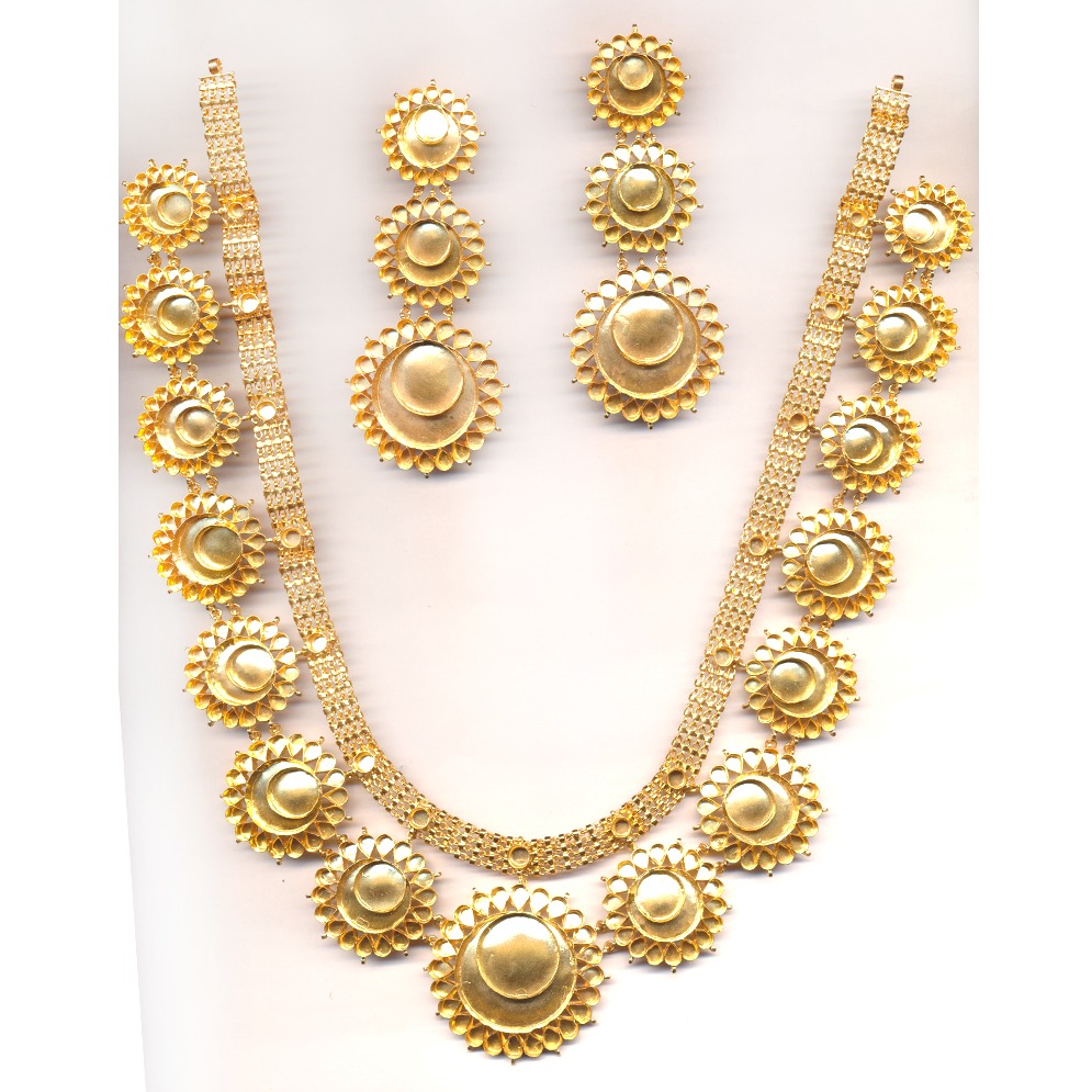 Gold Jadau Jewelry Khokha OM - N006