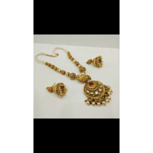 Copper Ladies Indian Necklace Set