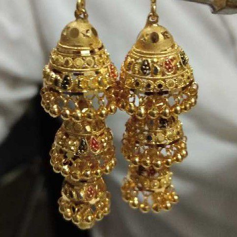 22k/916 Gold Designer Ladies Jhumar
