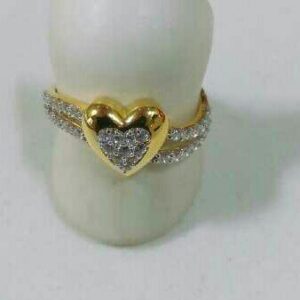 22K/916 Gold Heart Shape Ladies Ring