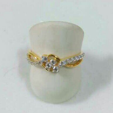 916 Gold Gents Flower Ring
