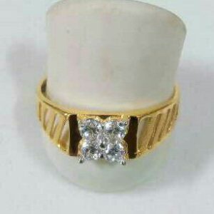 22K / 916 Gold Flower Designer Gents Ring