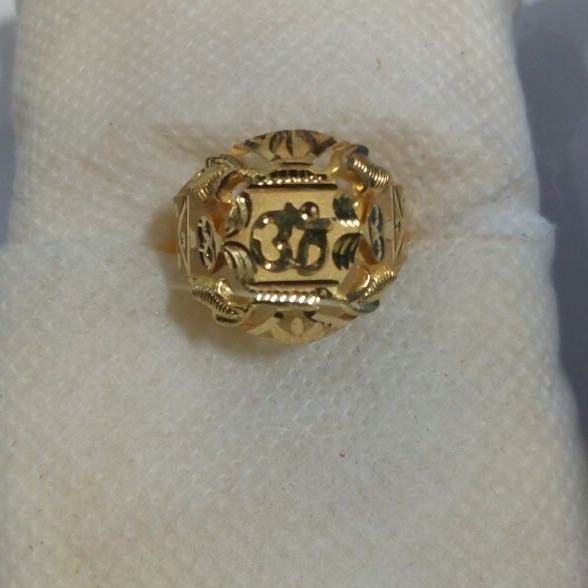 22K / 916 Designer gents Om Ring