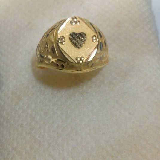 22K / 916 gold heart shape gents Heart Ring