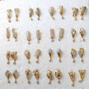 18KT Gold Fancy CZ Bali