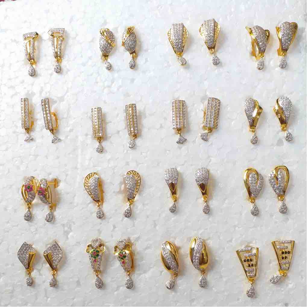 18KT Gold Fancy CZ Bali
