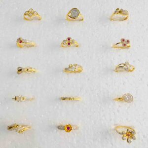 18KT Gold Fancy CZ Ladies Ring