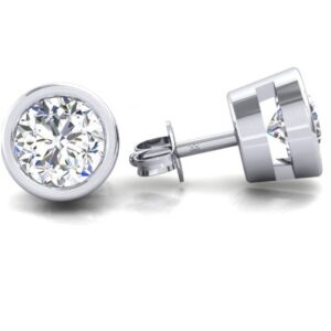 925 Silver Shine round zircon studs
