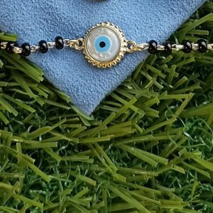 925 silver evil eye charm bracelet foe kids