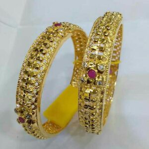 22K Gold Ladies Charming Modern Bangles