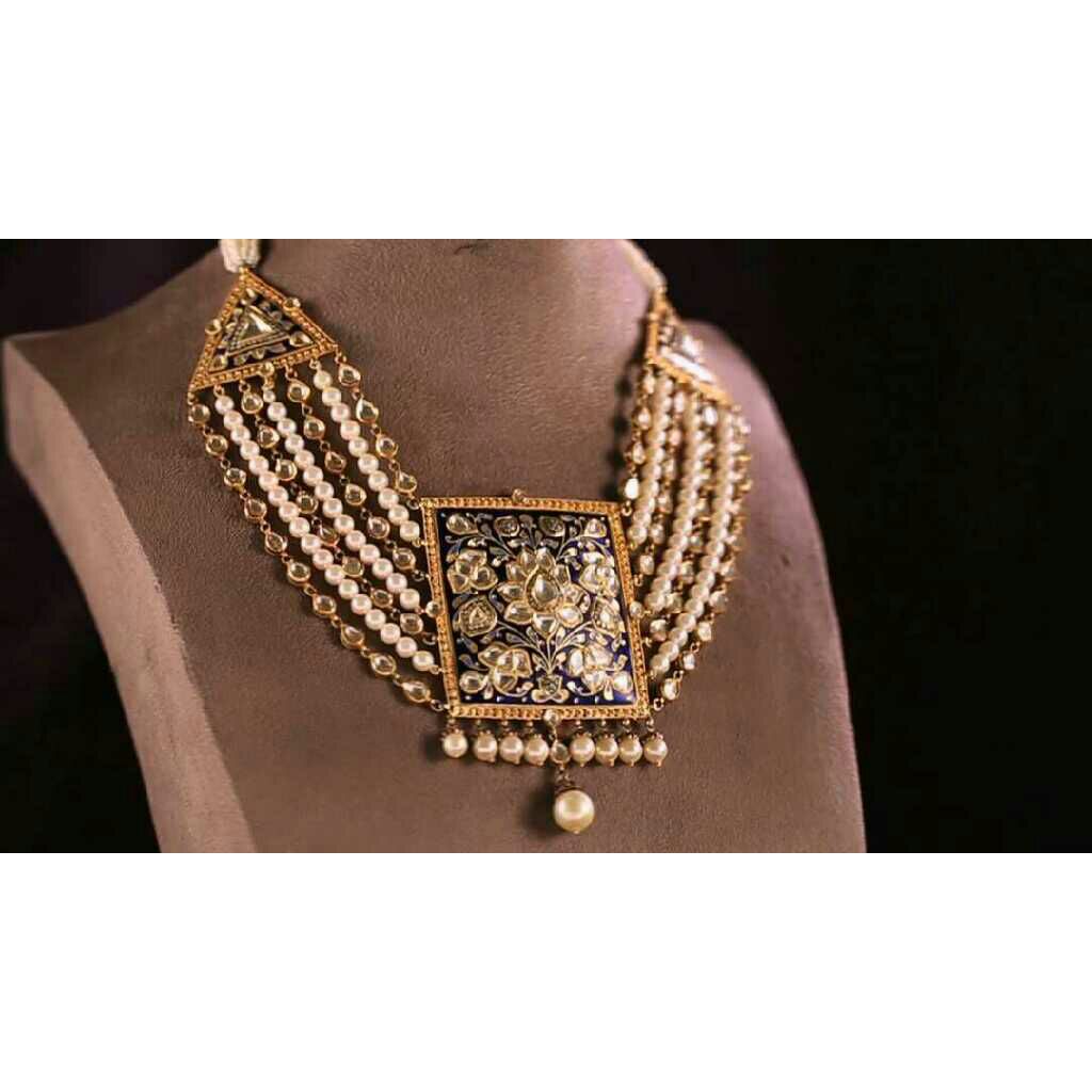 22K/916 Gold Enemal Necklace