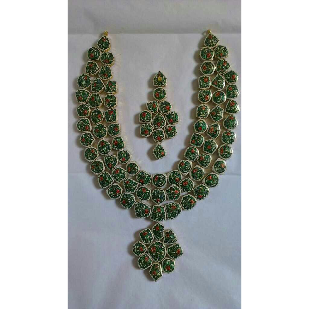 22K/916 Gold Enemal Ladies Necklace
