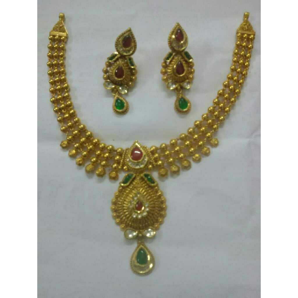 22K/916 Gold Fancy Ladies Necklace Set