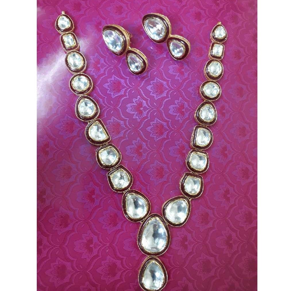 22K/916 Gold Kundan Ladies Ekladi