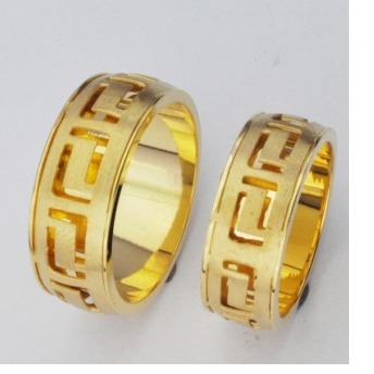 916 GOLD COUPLE CNC WEDDING RING
