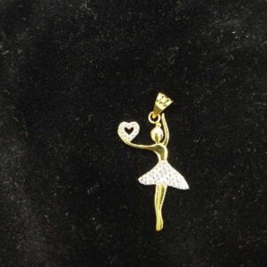 Antique Gold Doll patten Pendant