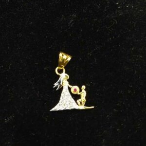 Modern Gold Wedding Pendant