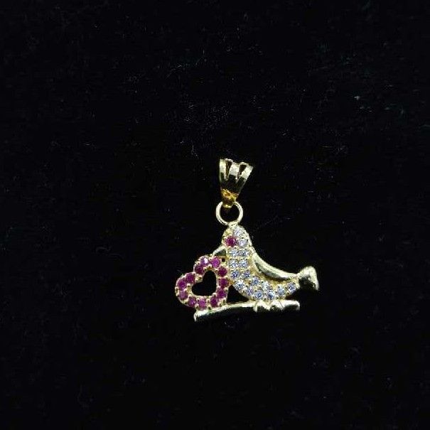 Modern Love Bird Style Gold Pendant