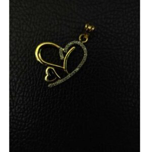 Heart Shape Modern Gold Ladies Pendant