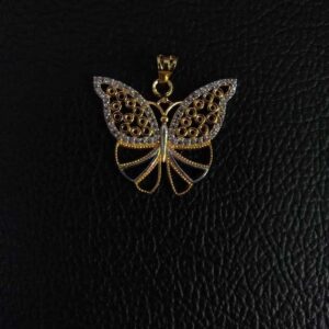 Delicate Butter Fly Shape Gold Pendant