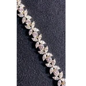 Modern Style 9KT swarovski  Ladies Bracelet