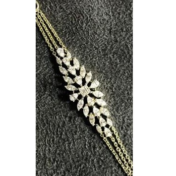 Light Weight 9KT swarovski Ladies Bracelet