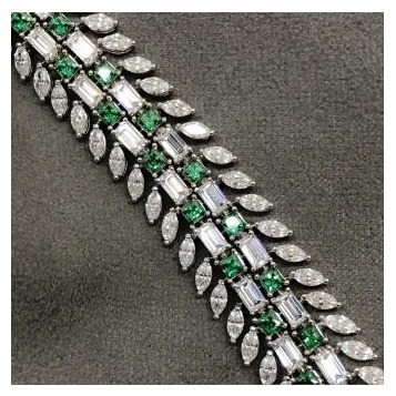 Antique Style 9KT Swarovski Bracelet - Image 2