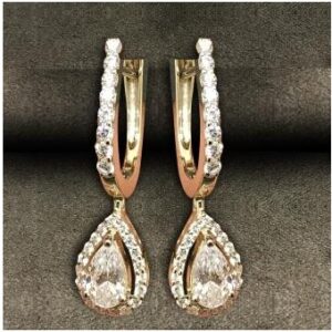 Stylish Designer 9KT Swarovski Earring