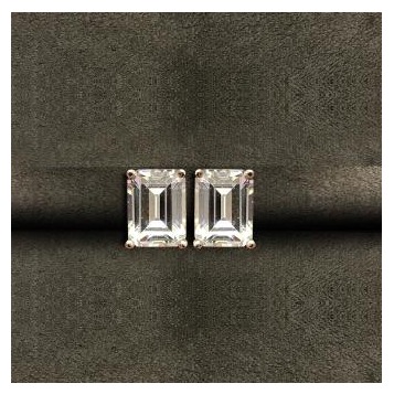 9KT Plan Swarovski Ladies Earring