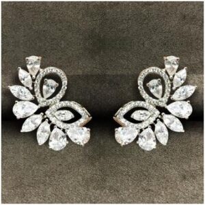 Plain White Swarovski Attractive Ladies Earring