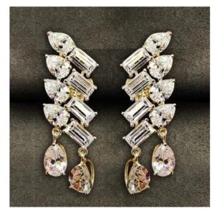 9KT Elegant Ladies Swarovski Earring