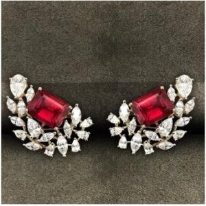 9KT Stylish Swarovski Women Earring