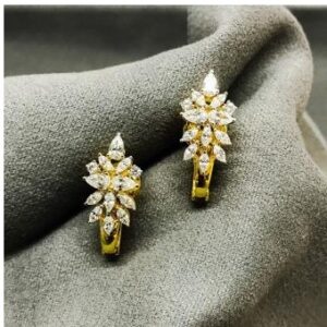 Contemporary 9kt  Swarovski Earrings