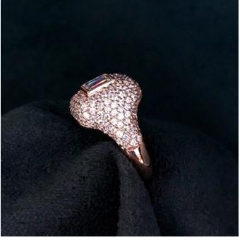9KT Antique Style Swarovski Ladies Ring - Image 2