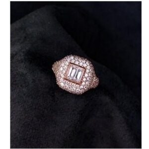 9KT Antique Style Swarovski Ladies Ring