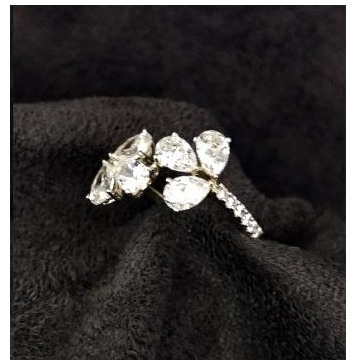 Stylish Ring 9kt Swarovski For Women - Image 2