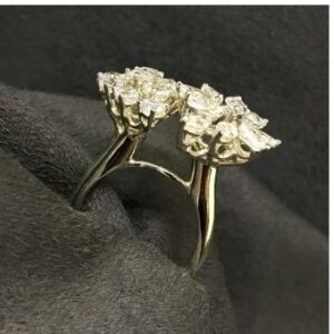Rose Cut Swarovski Ladies Ring