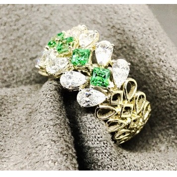 9KT Exclusive Swarovski Women Ring - Image 2