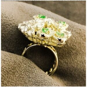 Antique 9KT Swarovski Ladies Ring