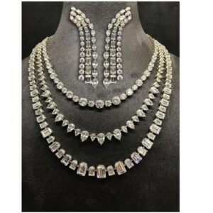 9kt Round Cut Attractive Swarovski Ladies Necklace