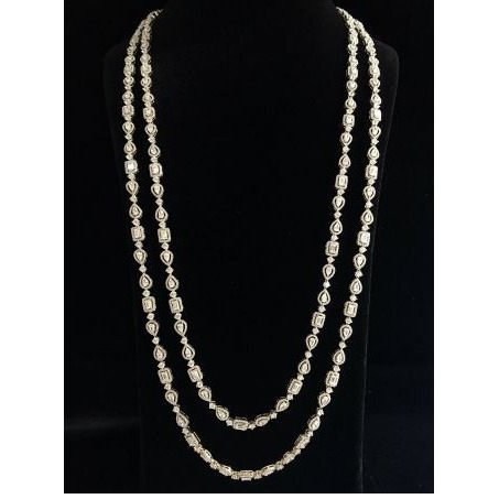 9KT Swarovski Long Chain