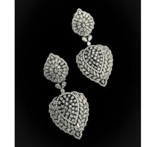 Indian Traditional 9KT  Swarovski Earrings