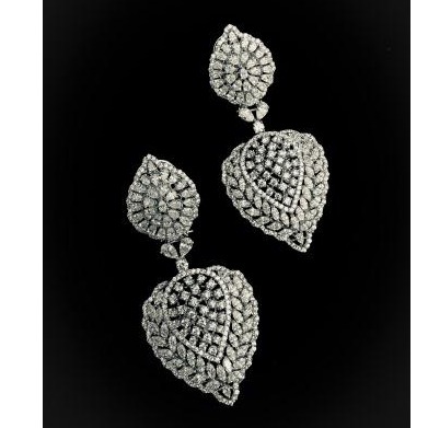 Indian Traditional 9KT  Swarovski Earrings