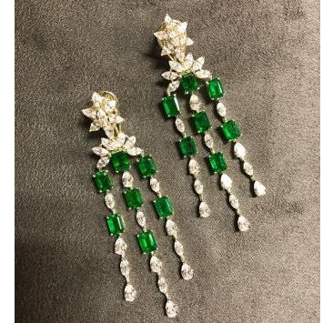 Antique Style 9KT Swarovski Ladies Earring